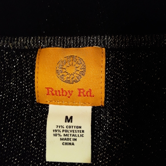 Ruby Rd black and silver sweater - Picture 3 of 6